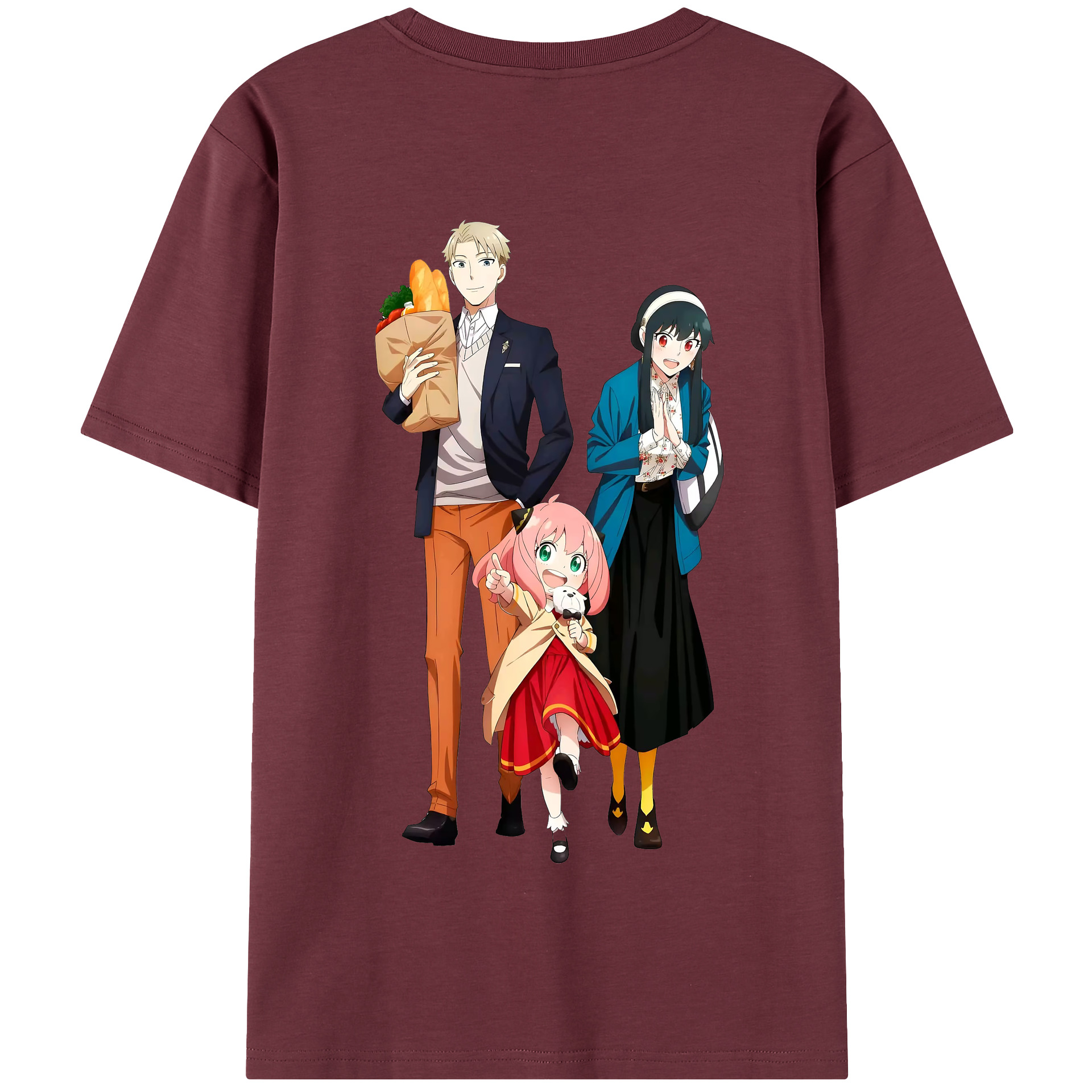 （画像用） SPY×FAMILY间谍家家酒 綿100％半袖Tシャツ（背面プリント）